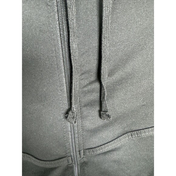 Adrienne Vittadini Sport Hoodie Jacket Women's Size Large Black Full Zip Pockets - Picture 4 of 7